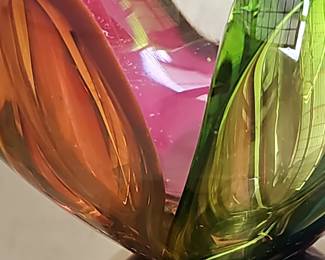 Murano Sommerso Art Glass Vase