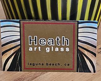Heath Art Glass Large Decorative Vase