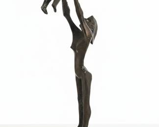 Bronze Sculpture of a Mother and Child by Arthur Stumpe