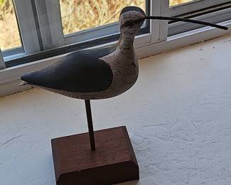Cobb Island Curlew Wood Decoy by John Collins