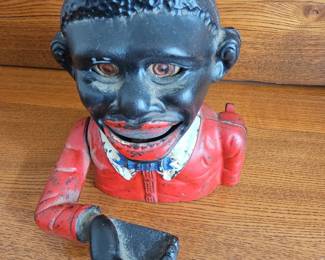 Little Joe Bank Cast Iron Mechanical Bank by John Harper