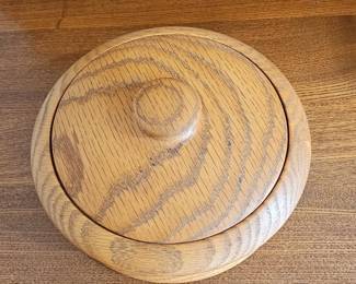 Oak Lidded Bowl