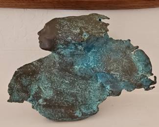 Bronze Abstract Bust Sculpture by Justin