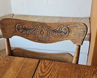 Victorian Revival Oak Dining Set