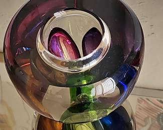 Murano Sommerso Art Glass Vase