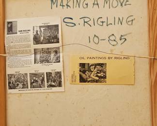 Sam Rigling "Making a Move" Oil Painting