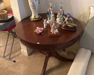 Vintage hand-painted lamps stands