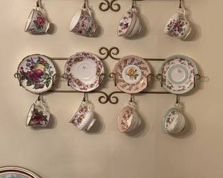 China teacup sets, many more than shown