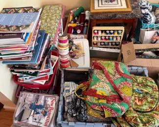 miscellaneous fabric and thread