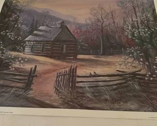 Small cabin in the Mt's Print