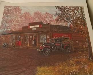 Vintage General Store Print featuring Coca Cola 