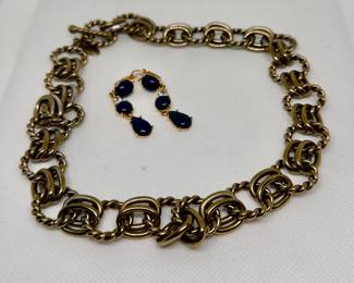 Heidi Daus Necklace, Kate Spade earrings