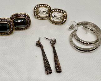 Heidi Daus Earrings, Sterling Earrings