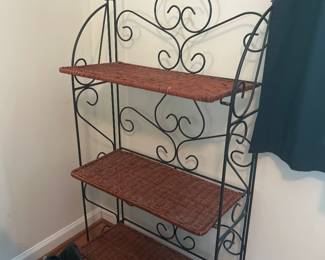 Metal shelf. shelves fold up and metal sides fold in for easy transportation and storage