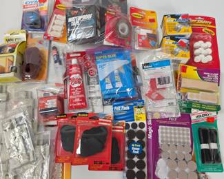 Lot #B161 - Assorted Adhesives and Fasteners Lot Including Loctite, Shoe Goo, Velcro, T-Rex Waterproof Tape + More!