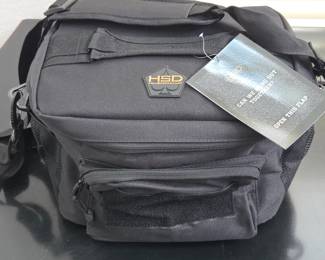 Lot #B182 - HSD HighSpeedDaddy Black Insulated Lunch Bag with Multiple Zippers and Mesh Organizer
