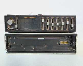 Lot #B106 - Vintage Pyramid Stereo Frequency Equalizer Spectrum Analyzer Car Audio Receiver + Mystery Piece!