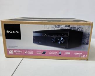Lot #B130 - Sony STR-DH550 5.2 Channel AV Receiver 145W x 5 HDMI iPod/iPhone Music Playback Dolby TrueHD DTS-HD 4K 3D Ready