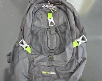 Lot #B176 - Outdoor Products Sierra 30L Dark Gray Hiking Backpack with Multiple Compartments