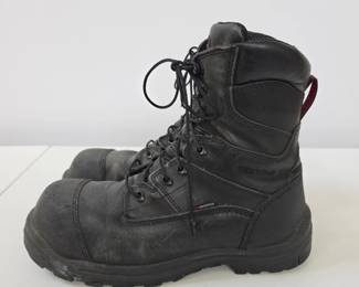 Lot #B213 - Red Wing Iron Ranger Black Leather Steel Toe Work Boots Durable Safety Footwear Men's 11.5