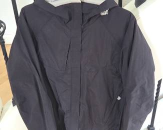 Lot #B210 - Salomon Black Waterproof Outdoor Jacket with Adjustable Hood and Ventilation Zippers Size Medium Women