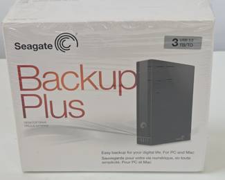 Lot #B53 - Seagate Backup Plus 3TB USB 3.0 External Desktop Hard Drive for PC & Mac
