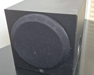 Lot #B125 - Yamaha YST-SW012 Compact Black Powered Subwoofer Speaker with Ported Enclosure