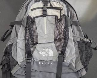 Lot #B177 - The North Face Recon Grey Outdoor Hiking Backpack with Multiple Compartments