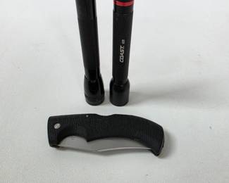 Lot #B166 - Gerber 650 Folding Knife & COAST LED Flashlights Outdoor Survival Tools