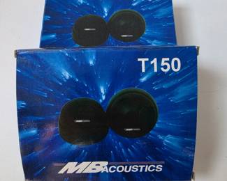 Lot #B110 - MB Acoustics T150 Titanium Dome Tweeter 150W Neodymium Magnet Speaker Drivers
