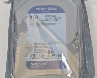 Lot #B57 - Western Digital WD Blue 2TB SATA 6Gb/s Internal Hard Drive WD20EZAZ PC HDD