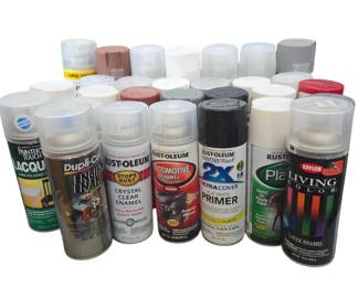 Lot #B99 - Spray Paint Log: Dupli-Color & Rust-Oleum Automotive Enamel, Primer, Lacquer, Krylon & More!