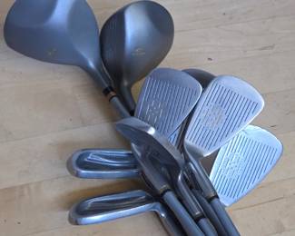 Lot #B5 - King Cobra Titanium Offset Golf Clubs Set with Oversize Stabilizing Tip Shafts