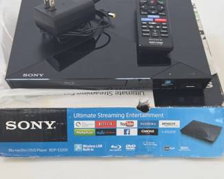 Lot #B12 - Sony BDP-S3200 Blu-ray Disc DVD Player with Wireless LAN Built-in and HDMI Support