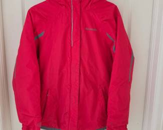 Lot #B195 - Columbia Omni-Heat Red Outdoor Jacket with Outgrown System and Zippered Pockets Youth Large