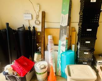 Just a few of the items in packed garage 