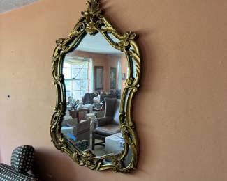 Vintage Gilt Gold Mirror