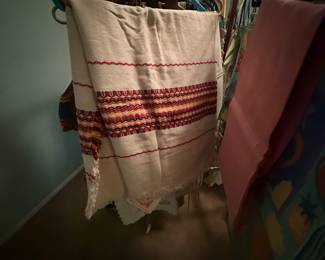 Hand woven linen