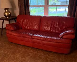 Italian leather sofa