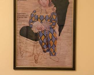 Framed museum poster