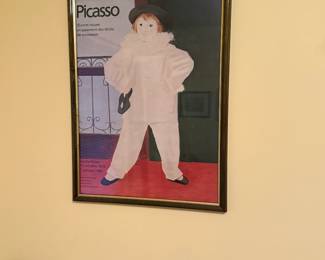 Framed museum poster