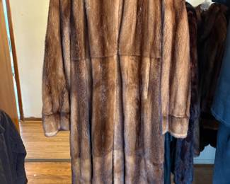 Full length Mink with attached hood