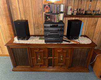 CABINET & STEREO SYSTEM