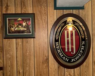 POKER & BEER SIGN