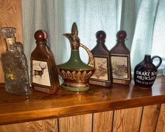 EMPTY WHISKEY BOTTLES