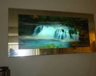 waterfall mirror with sound
