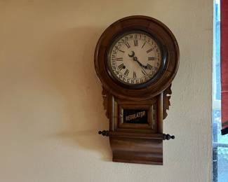 Antique wall lock with calendar 