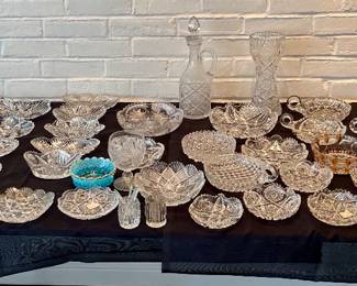 Antique American Brilliant Period Cut Glass (1875-1915)