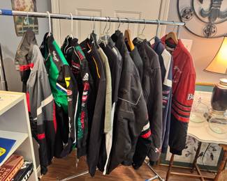 NASCAR and motorcycle jackets most new