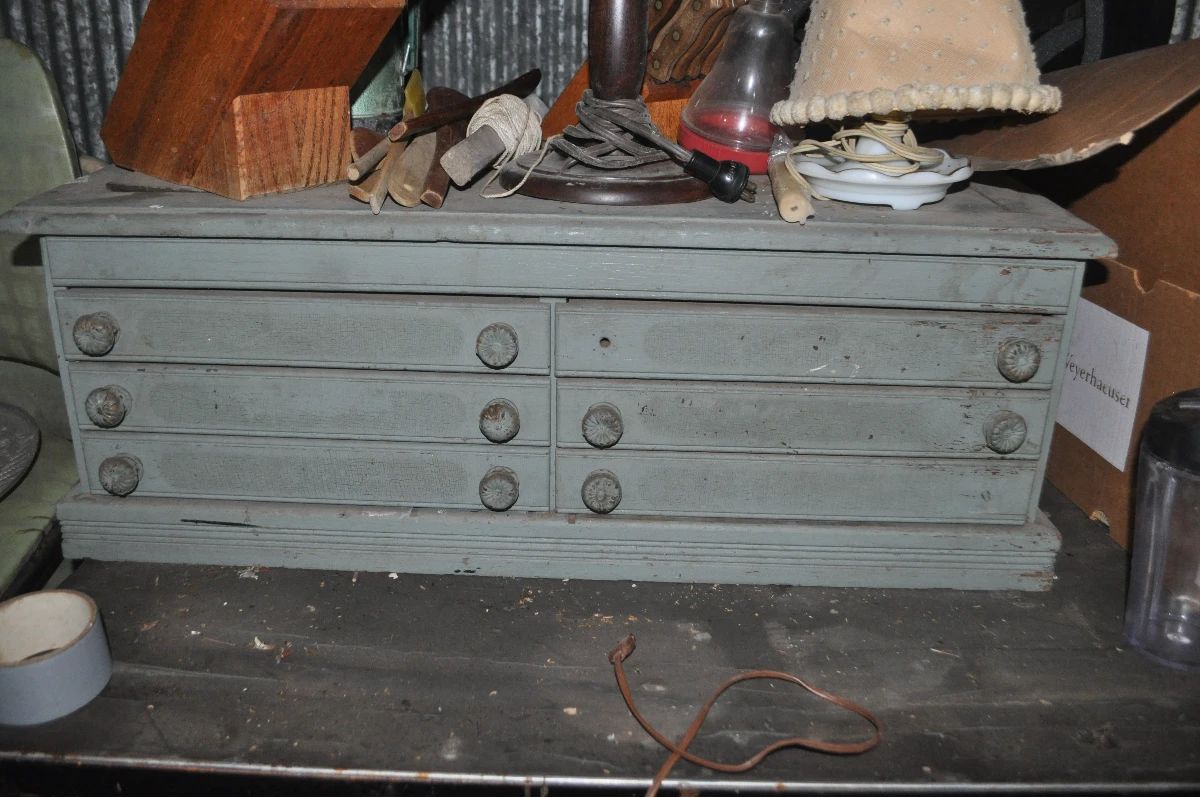 Antique Spool Cabinet
